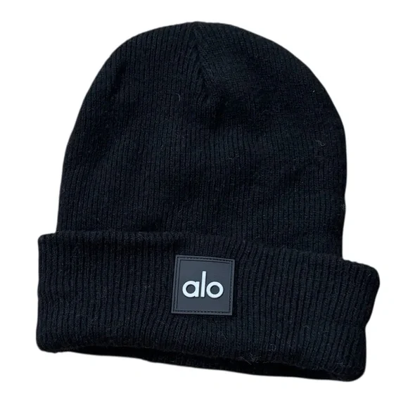 Alo Yoga Everyday Beanie Unisex Size One Size In Black - Picture 3 of 5
